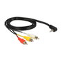 DeLOCK Cable de audio 3,5 mm a 3 x RCA 1,5 m