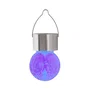 RABALUX Lámpara Solar de Exterior Yola Decorativa Colgante, LED RGB 1 Lumen 0.06W, IP44, Metal y Vidrio Cromo Satinado [RAB-7850]