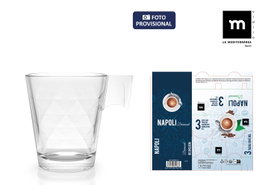 La Mediterranea Set de 3 Tazas de Café Napoli Diamond 8 cl (24 Cajas) lifing