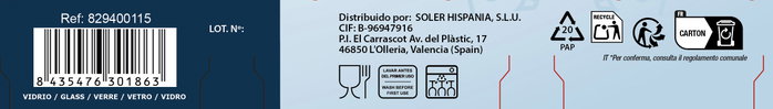 La Mediterranea Set de 3 Tazas de Café Napoli Diamond 8 cl (24 Cajas) lifing