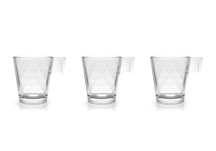 La Mediterranea Set de 3 Tazas de Café Napoli Diamond 8 cl (24 Cajas) lifing