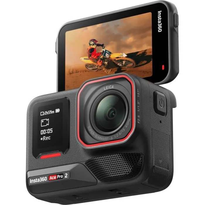 Insta360 INS1737638861387 Cámara Deportiva Ace Pro 2 Negra + Segunda Batería Insta360 INS1737638861387 Cámara Deportiva Ace Pro 2 Negra + Segunda Batería