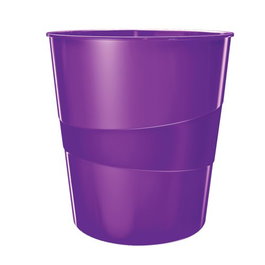 LEITZ Papelera Apilable Leitz Wow 15L Violeta