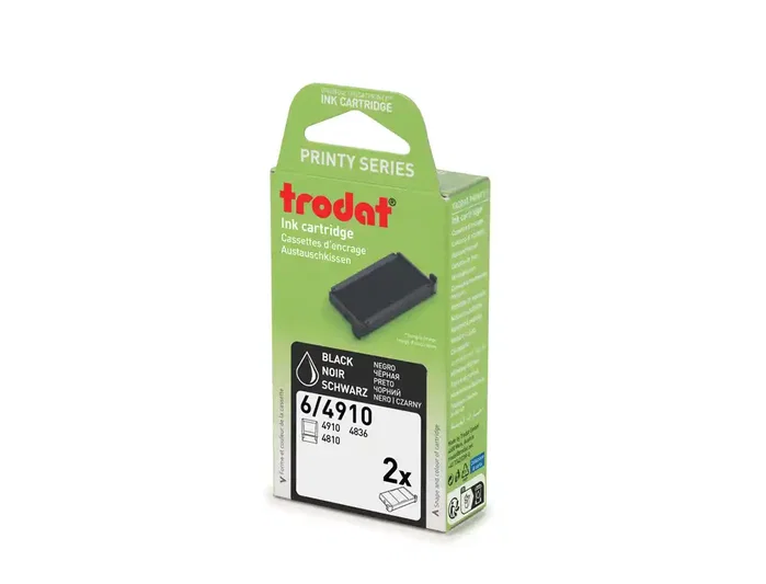 Trodat Almohadilla de repuesto 4810/4837/4910 Negro 2 unidades