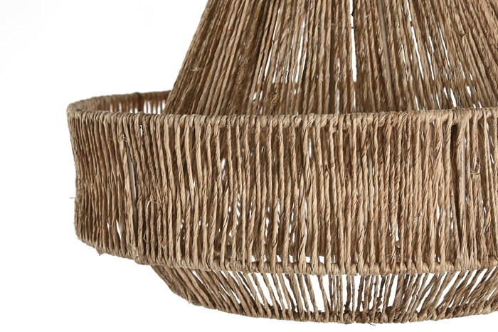 DKD Home Decor Pantalla Yute Metal 33x33x20 Natural