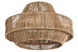 DKD Home Decor Pantalla Yute Metal 33x33x20 Natural