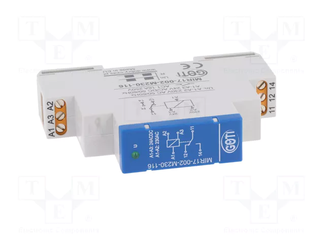 DOBRY CZAS Relé de instalación NC + NA para raíl DIN DOBRY CZAS Relé de instalación NC + NA para raíl DIN