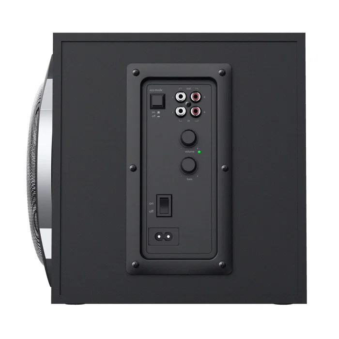 Trust Tytan Altavoces 2.1 de 120 W Pico (60 W RMS) con Subwoofer de Madera, Negro