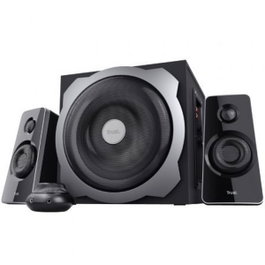 Trust Tytan Altavoces 2.1 con Subwoofer de Madera, 120W Pico, Negro