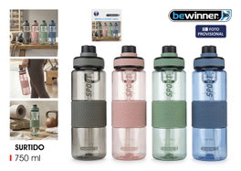 Bewinner Botella Sport Agua Transparente 750ml