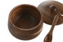 DKD Home Decor Azucarero Acacia Natural 9,5x9,5x7,5 cm