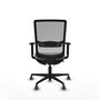 PIQUERAS Y CRESPO Silla de oficina Haches Gris con mecanismo Sincro/Traslack