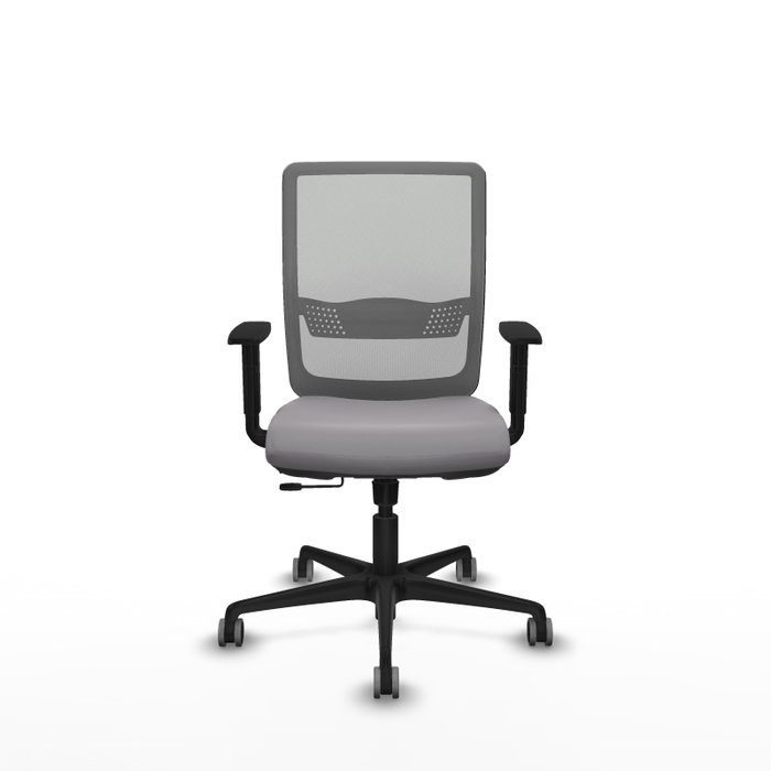 PIQUERAS Y CRESPO Silla de oficina Haches Gris con mecanismo Sincro/Traslack