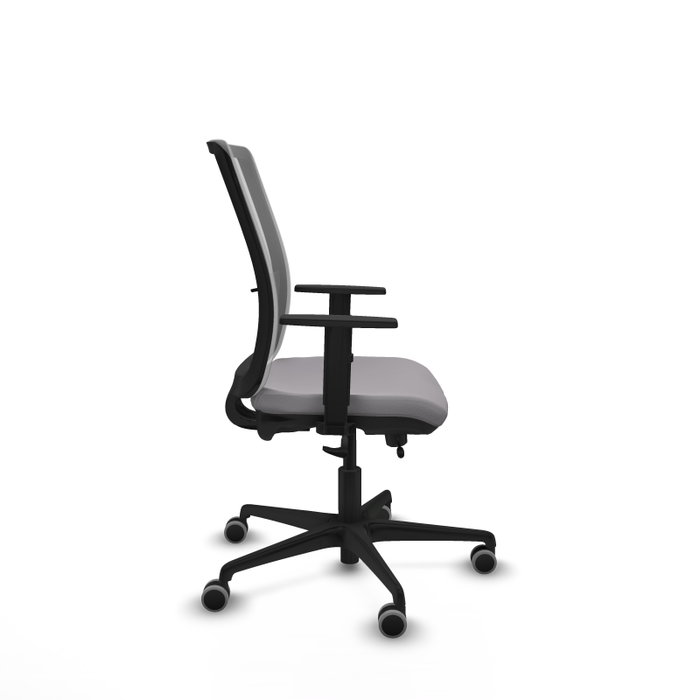 PIQUERAS Y CRESPO Silla de oficina Haches Gris con mecanismo Sincro/Traslack
