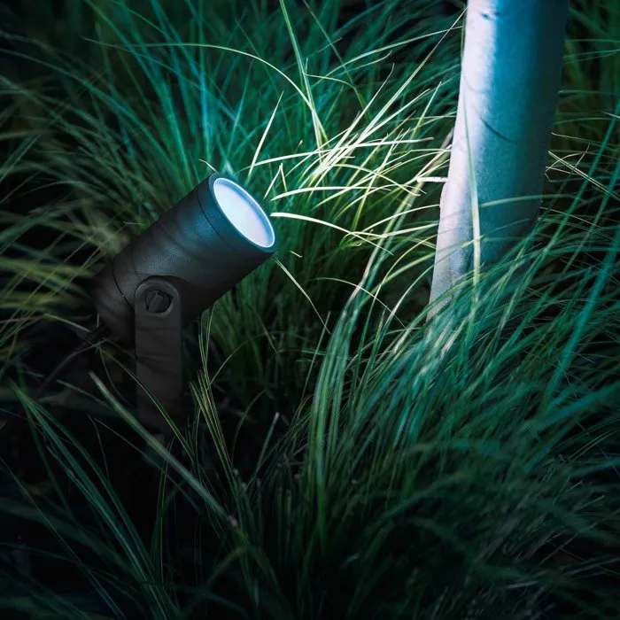 Philips Hue Kit extensión 1 spot Lily 8W, color Antracita, para luz decorativa