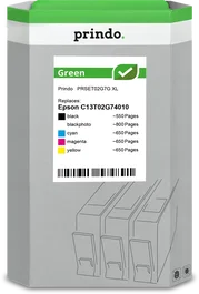 Prindo Multipack Original Negro, Cian, Magenta, Amarillo Green XL