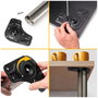 Emuca Lote de 4 patas para mesa, diámetro 60mm, H 710mm, Acero, Níquel satinado