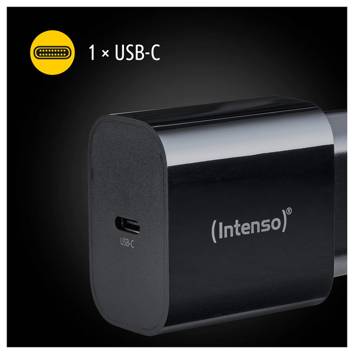 Intenso Intenso Power Adapter W20C Black 1x USB-C 20W