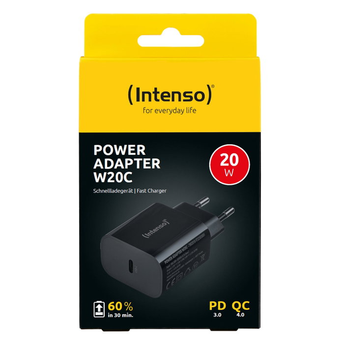 Intenso Intenso Power Adapter W20C Black 1x USB-C 20W