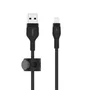 Belkin CAA010BT1MBK - Cable USB de 1 m, USB A a USB C/Lightning, Negro