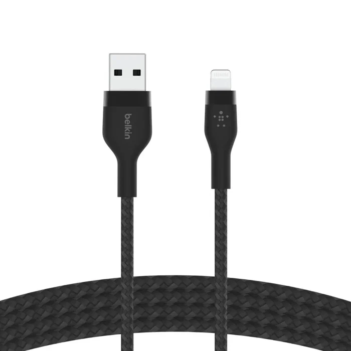 Belkin CAA010BT1MBK - Cable USB de 1 m, USB A a USB C/Lightning, Negro