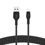 Belkin CAA010BT1MBK - Cable USB de 1 m, USB A a USB C/Lightning, Negro