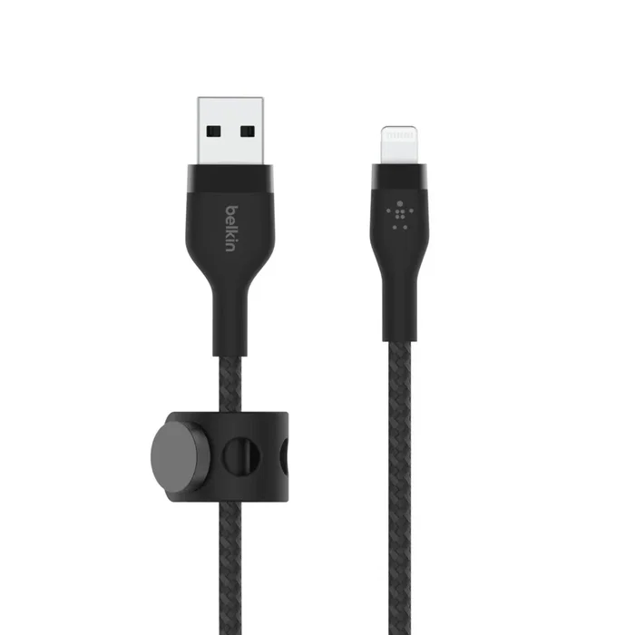 Belkin CAA010BT1MBK - Cable USB de 1 m, USB A a USB C/Lightning, Negro