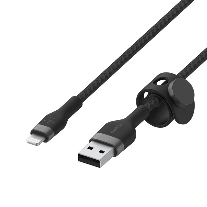Belkin CAA010BT1MBK - Cable USB de 1 m, USB A a USB C/Lightning, Negro