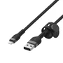 Belkin CAA010BT1MBK - Cable USB de 1 m, USB A a USB C/Lightning, Negro