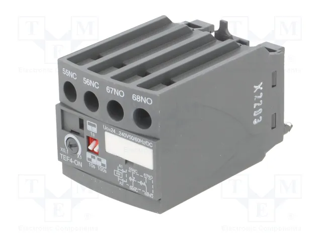 ABB TEF4-ON Relé de tiempo para raíl DIN 240VAC ABB TEF4-ON Relé de tiempo para raíl DIN 240VAC