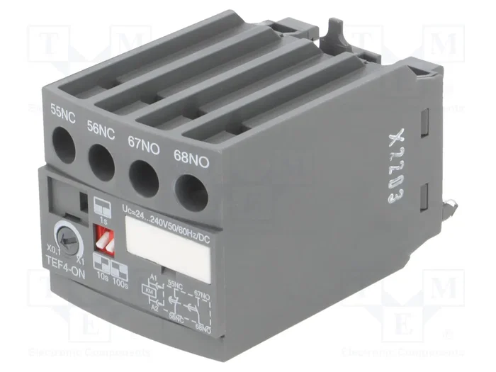 ABB TEF4-ON Relé de tiempo para raíl DIN 240VAC ABB TEF4-ON Relé de tiempo para raíl DIN 240VAC