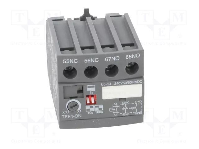 ABB TEF4-ON Relé de tiempo para raíl DIN 240VAC ABB TEF4-ON Relé de tiempo para raíl DIN 240VAC