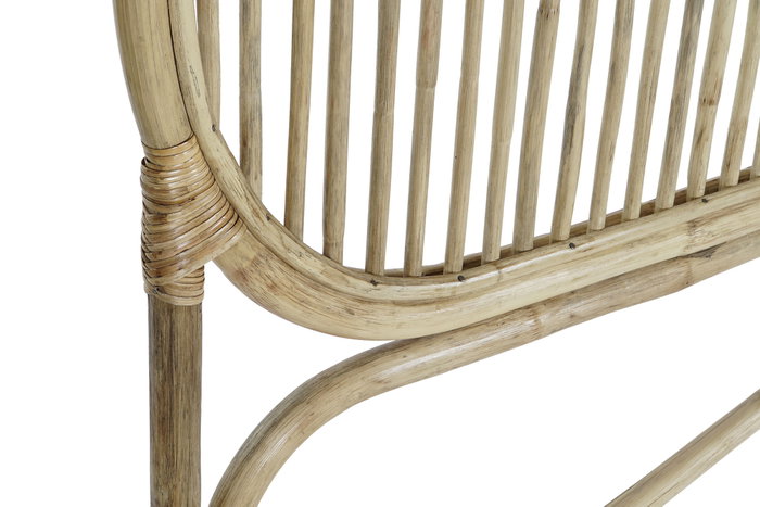 DKD Home Decor Cabecero Cama Urban Natural Ratán 180 cm para Cama 150-180 cm 4x128x180 cm