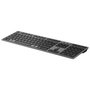 HP Teclado 720 Recargable Dual-Mode Inalámbrico Bluetooth USB Negro para Oficina