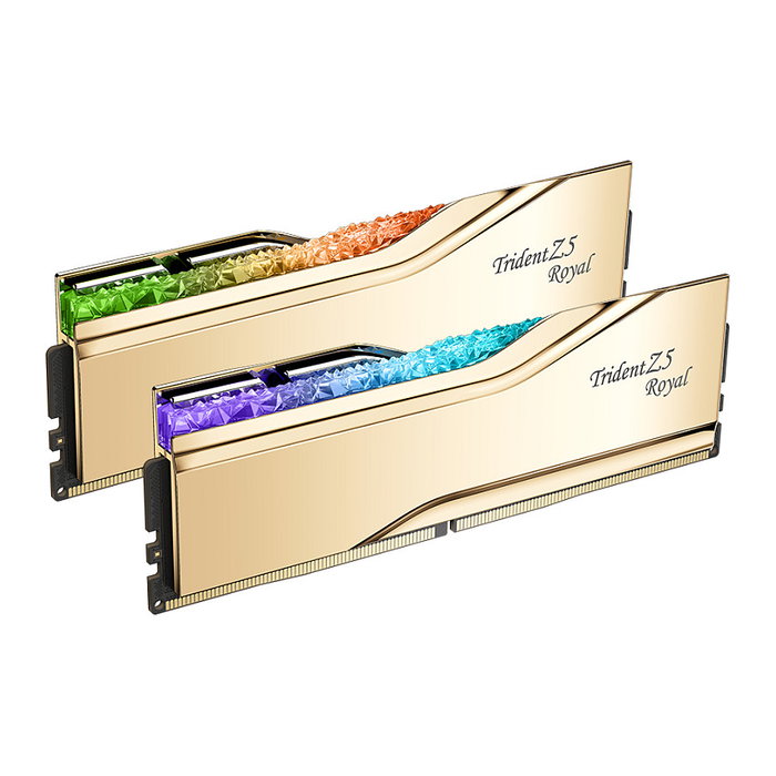 G.Skill Trident Z5 Royal 32GB (2x16GB) DDR5 7200MHz CL34 DIMM Gold Intel XMP 3.0 Kit de Memoria RAM - F5-7200J3445G16GX2-TR5G