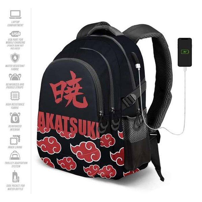 Karactermania Mochila Naruto Run. Plus FAN Kanji Negro
