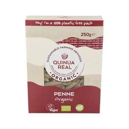 QUINUA REAL Macarrones De Quinoa Y Arroz Bio 250Gr. Pasta Sin Gluten Ecológica