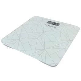 Orbegozo PB-2218 Báscula de Baño Electrónica con Pantalla LCD - 180 kg de Capacidad, Superficie de Cristal Templado, Encendido por Tacto, Color Blanco
