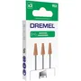 Dremel Muelas Óxido de Aluminio Ø 6.4mm para Afilar, Desbarbar y Esmerilar Metales, Fundición y Soldaduras