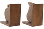 DKD Home Decor Sujetalibros Set de 2 MDF Fruta Marrón