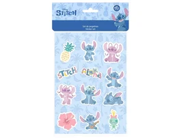 Safta Set de Pegatinas Stitch Stationery 10,5x14,8 cm