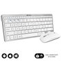 Subblim Combo Multidispositivo Compacto Plateado/Blanco SUBKBC-OCO010