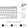 Subblim Combo Multidispositivo Compacto Plateado/Blanco SUBKBC-OCO010