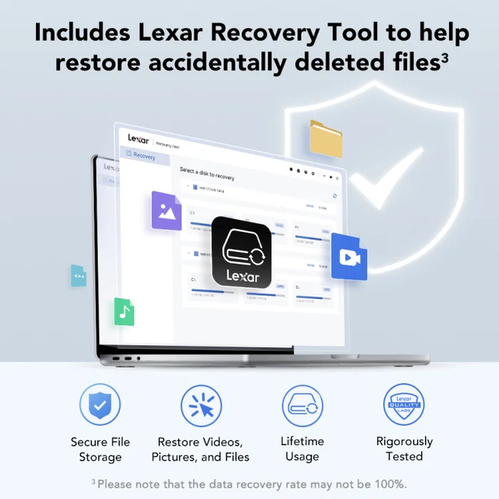 Lexar NQ780 1TB M.2 PCIe 4.0 NVMe SSD - Velocidad Lectura 6000 MB/s, Escritura 2500 MB/s, Interfaz PCI Express 4.0, Factor Forma 2280