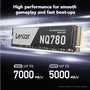 Lexar NQ780 1TB M.2 PCIe 4.0 NVMe SSD - Velocidad Lectura 6000 MB/s, Escritura 2500 MB/s, Interfaz PCI Express 4.0, Factor Forma 2280
