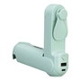 EDM Ventilador de Mano Plegable con Linterna, Powerbank, Soporte para Smartphone, Cargable USB-C, 3 Velocidades, Color Surtido