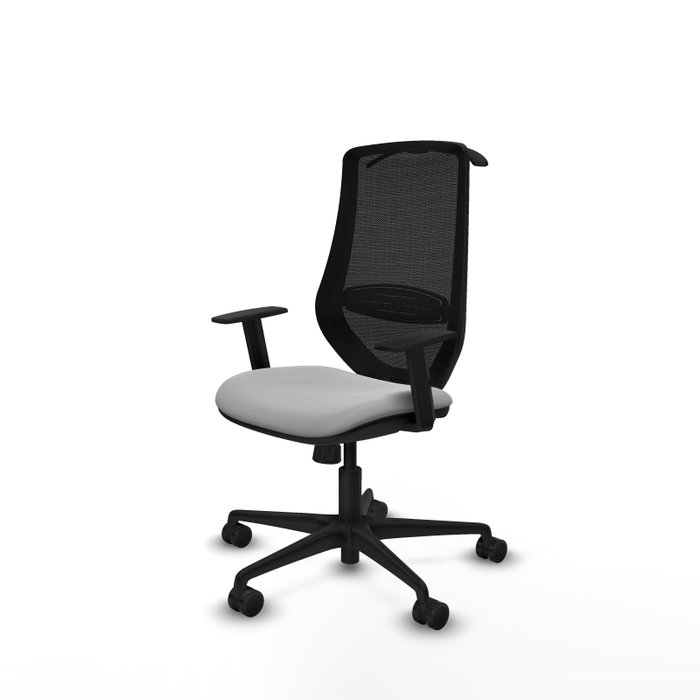 PIQUERAS Y CRESPO Silla de oficina Mardos con mecanismo Sincro, Gris claro y Negro PIQUERAS Y CRESPO Silla de oficina Mardos con mecanismo Sincro, Gris claro y Negro
