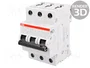 ABB S200M S203M-B20 Interruptor magnetotérmico 3 polos 20A Curva B