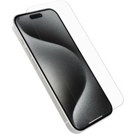 OtterBox Premium Glass Antimicrobial Protector de Pantalla para Apple iPhone 15 Pro - Crystal Clear