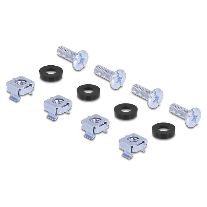 DeLOCK Juego de montaje en rack universal 2 piezas Plata